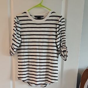 Veronica Beard Striped Tee Sz XS
